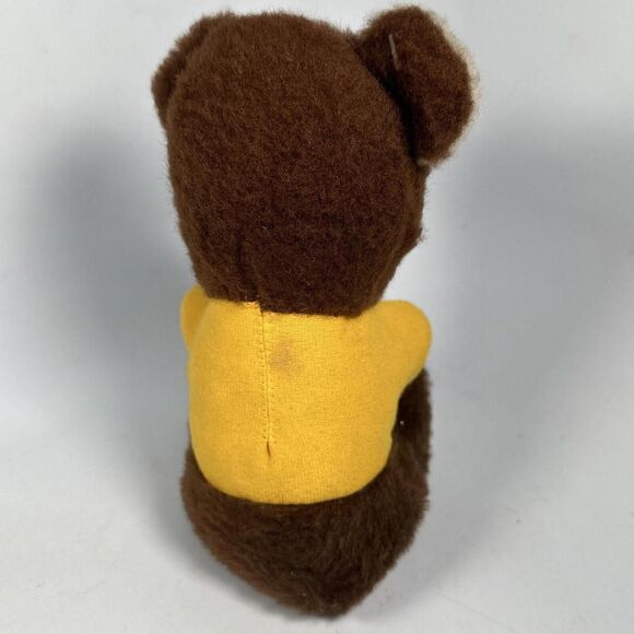 Shoprite | Vintage Beanbag Plush Bear Stuffed Animal Toy Yellow Shirt 8" - Picture 3 of 11